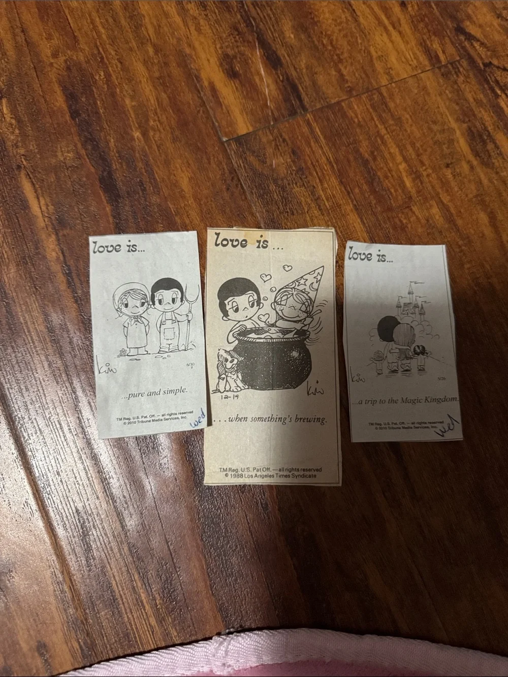 Love Is... Vintage Comic Strip set of 3!